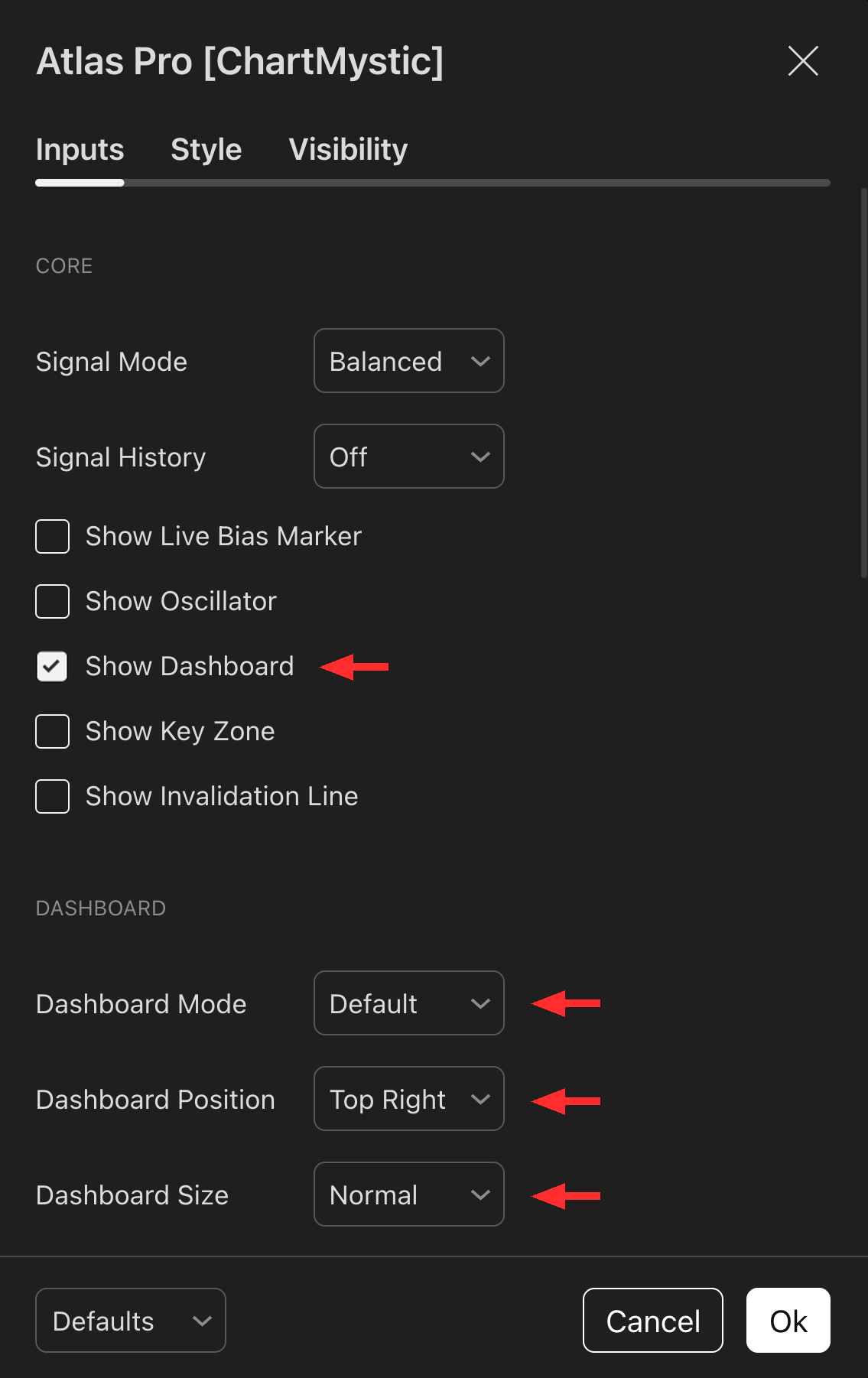 Show Dashboard