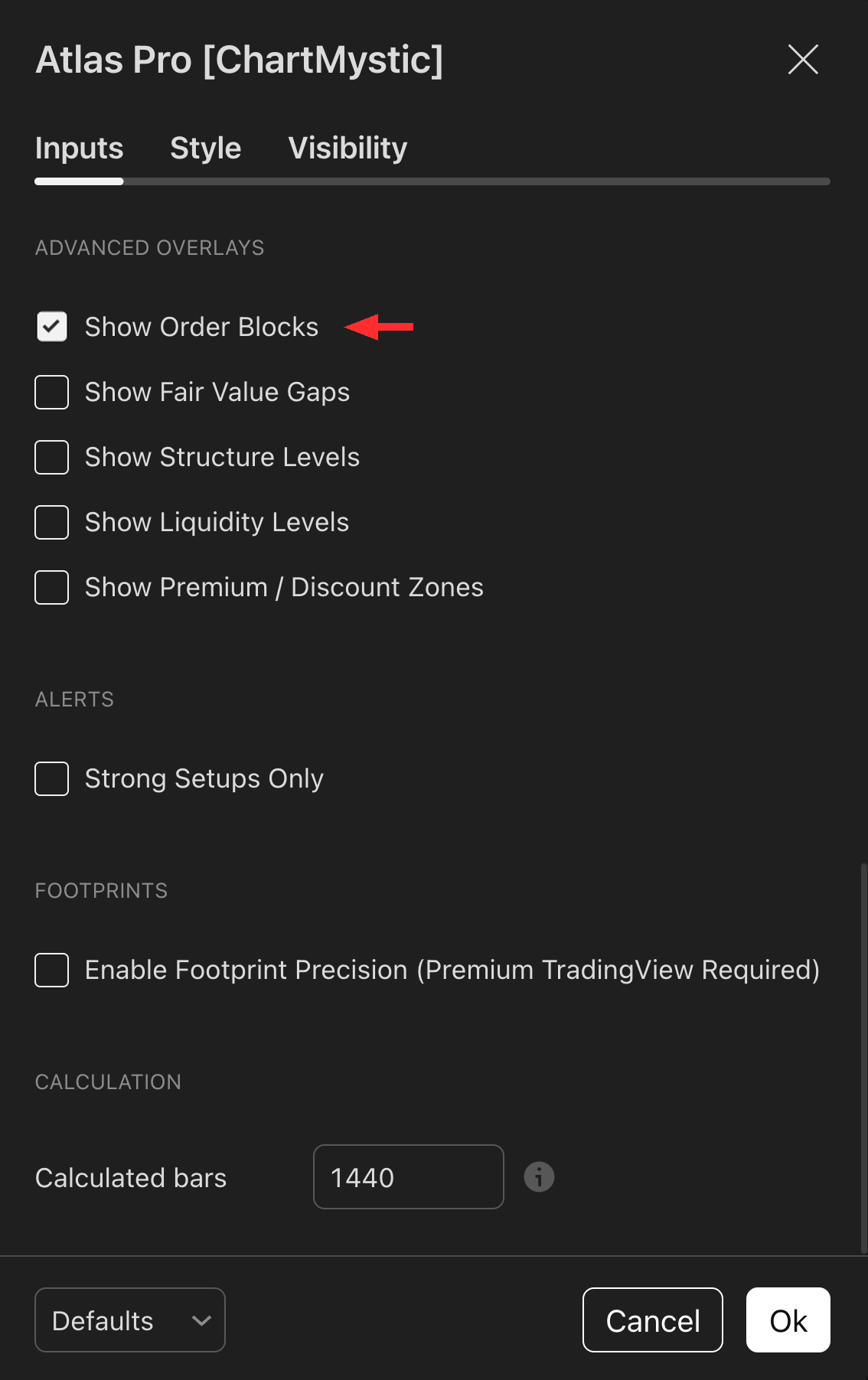 Show Order Blocks